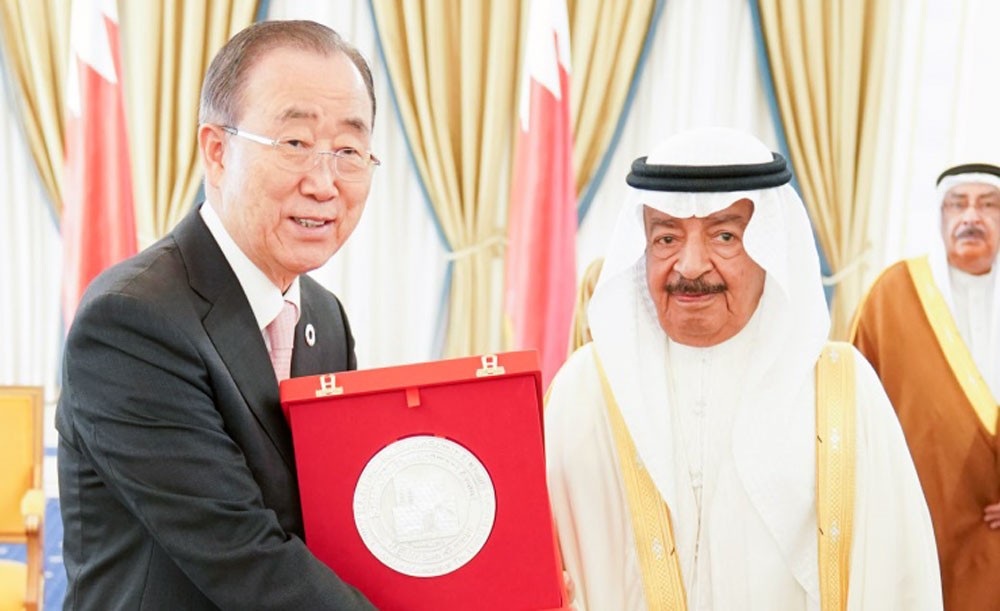 بان كي مون يعرب عن اعتزازه بحصوله على جائزة خليفة بن سلمان للتنمية المستدامة