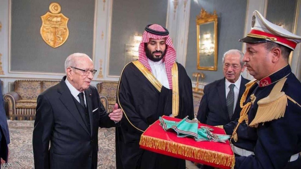  ولي العهد السعودي يعقد اجتماعا ثنائيا مع الرئيس التونسي