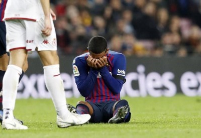 الإصابة تبعد مالكوم عن برشلونة لمدة أسبوعين