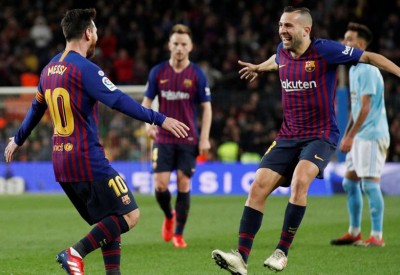 برشلونة يبتعد عن أتلتيكو وإشبيلية بثنائية في سلتا فيغو
