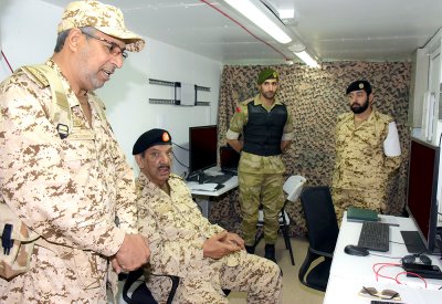 القائد العام لقوة دفاع البحرين يشهد ختام تمرين القيادات مشبة لعبة الحرب‎