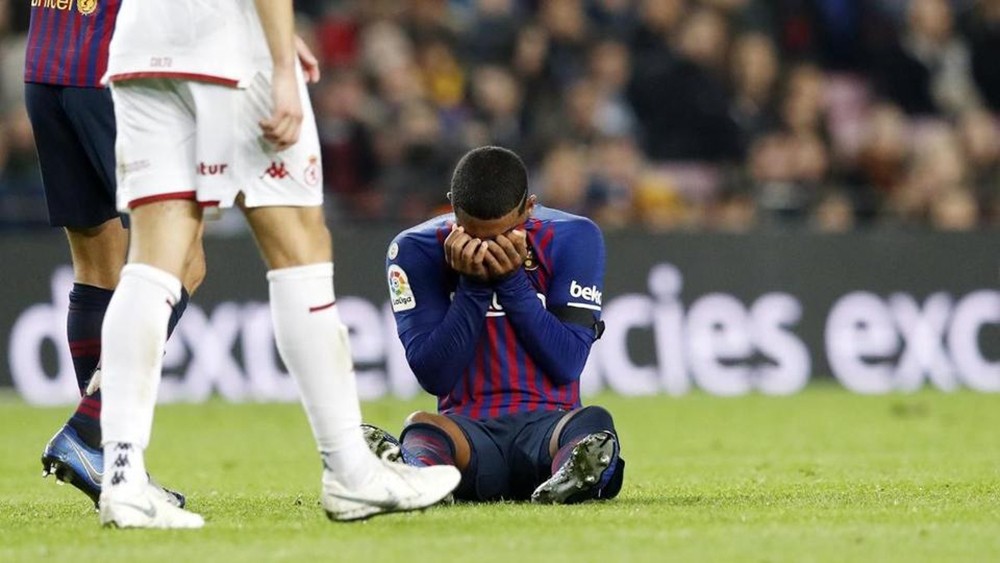 الإصابة تبعد مالكوم عن برشلونة لمدة أسبوعين
