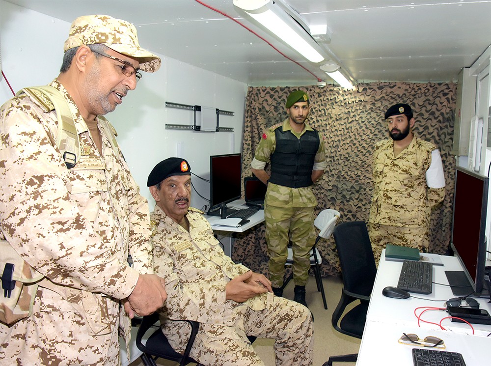 القائد العام لقوة دفاع البحرين يشهد ختام تمرين القيادات مشبة لعبة الحرب‎
