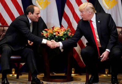  ترامب : السيسي يقود مصر إلى مستقبل يتسع للجميع