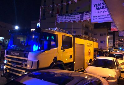 اصابة بليغة لعامل "مغسلة" بعد حريق في القضيبية