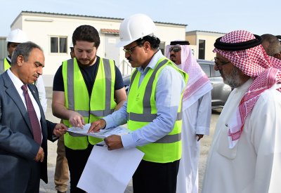 وزير الاشغال يتفقد مبنى المختبرات الزراعية بهورة عالي