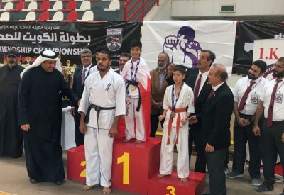 12 ميدالية للكيوكشنكاي كان كاراتيه في بطولة الكويت
