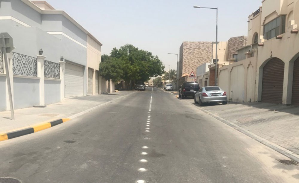 الأشغال تنتهي من تنفيذ مشروع تطوير الطرق الرئيسية بمجمع 911 في الرفاع