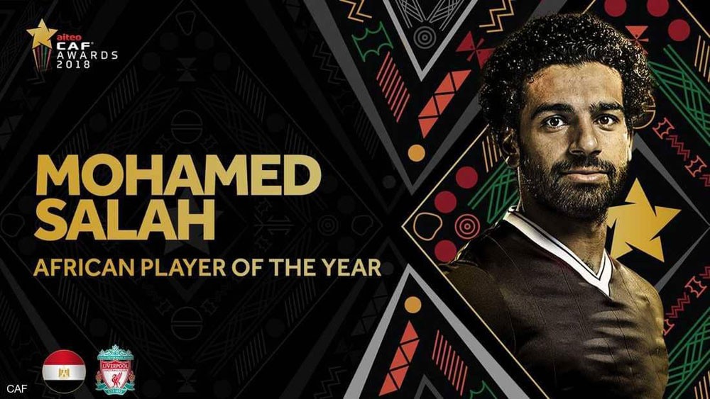  صلاح أفضل لاعب أفريقي للعام الثاني على التوالي