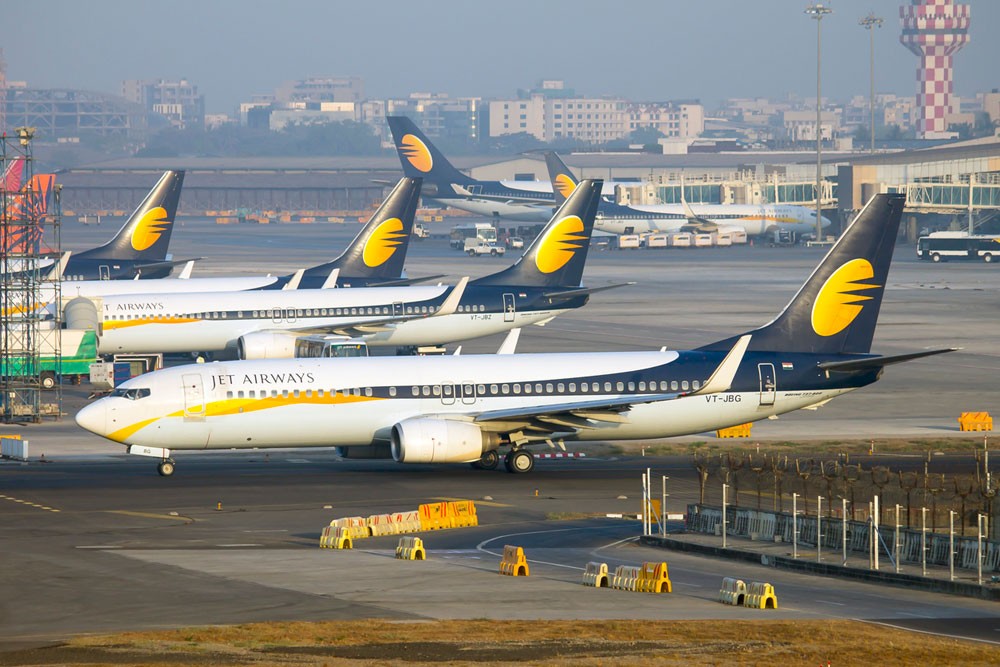  "Jet Airways" تُجري محادثات مع دائنيها بشأن خطة إنقاذ من الاتحاد للطيران