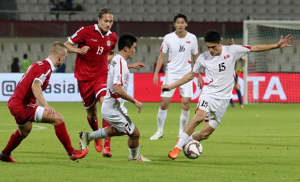 كأس آسيا 2019: لبنان يهزم كوريا الشمالية لكنه يخرج بقاعدة اللعب النظيف