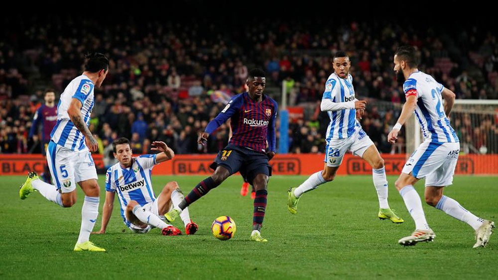 برشلونة يكسب نقاط ليغانيس.. ويخسر نجمه ديمبلي