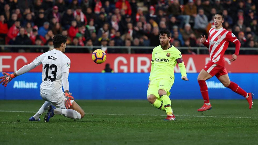برشلونة يتجاوز جيرونا بهدفي سيميدو وميسي