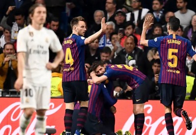 برشلونة ينهي ريال مدريد في 23 دقيقة ويتأهل إلى النهائي