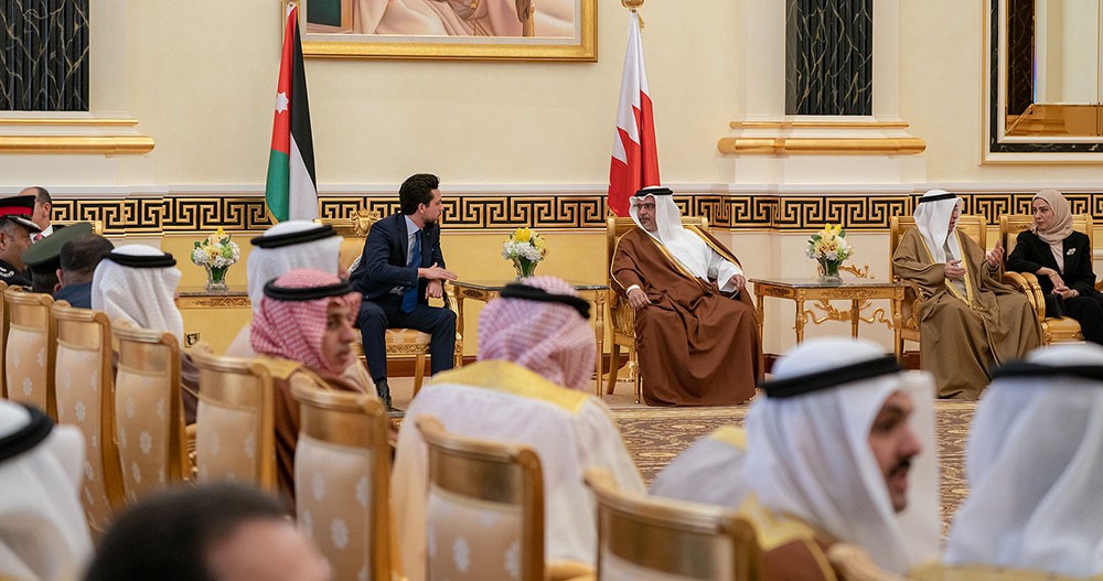 سمو ولي العهد: العلاقات الثنائية بين البحرين والأردن تشهد تطور