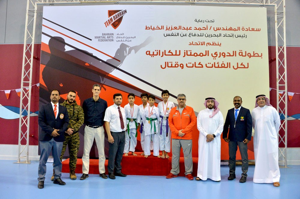 الخياط يتوج أبطال دوري المملكة الممتاز للكاراتيه