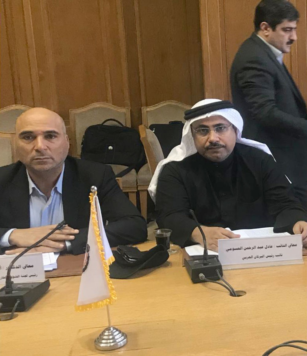 العسومي يشارك في اجتماع هيئة مكتب البرلمان العربي بالقاهرة