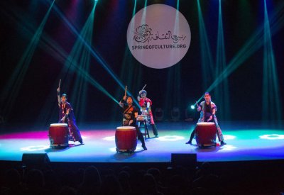 فرقة "ميابي" تختتم عروض الطبول اليابانية في الصالة الثقافية