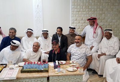 مسرح أوال يزور الفنان القدير محمد عواد في منزله