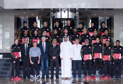 البوعينين يختتم دورة دبلوم كرة القدم للمحترفين