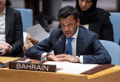  المندوب الدائم لمملكة البحرين بالأمم المتحدة يؤكد إلتزام البحرين بالتشريعات المكافحة لتمويل الإرهاب