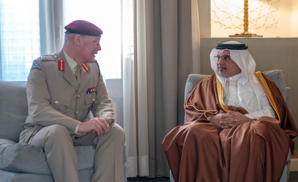 نائب جلالة الملك يشيد بالعلاقات المتميزة بين البحرين والمملكة المتحدة