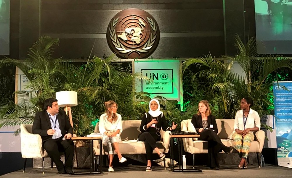 طالبة دكتوراه بجامعة الخليج العربي تمثل الشباب في UNEA4 في نيروبي