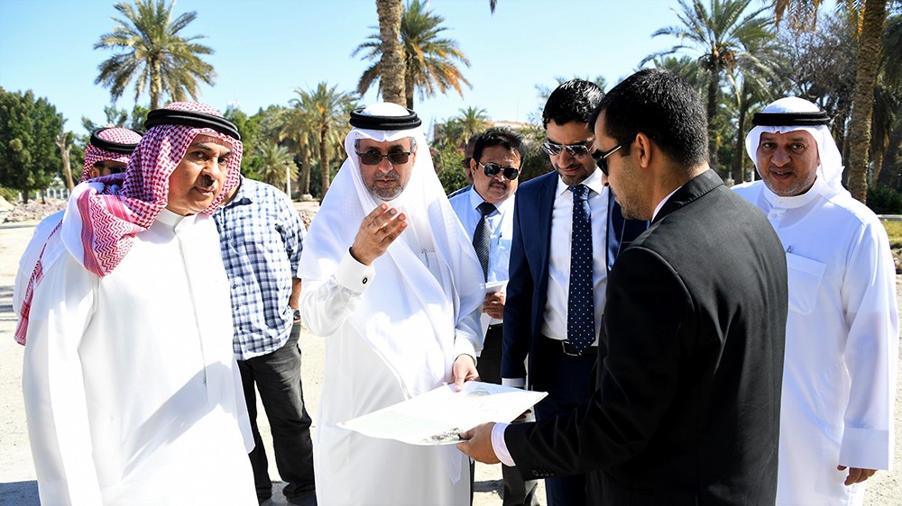 أبو الفتح يتفقد سير العمل في المرحلة الثانية لمشروع تطوير الحديقة المائية