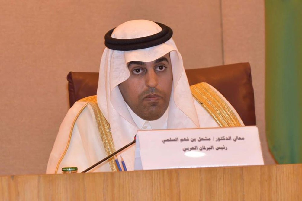 رئيس البرلمان العربي يرفض رفضاً قاطعاً قرار ترامب بسيادة اسرائيل على الجولان السوري المحتل