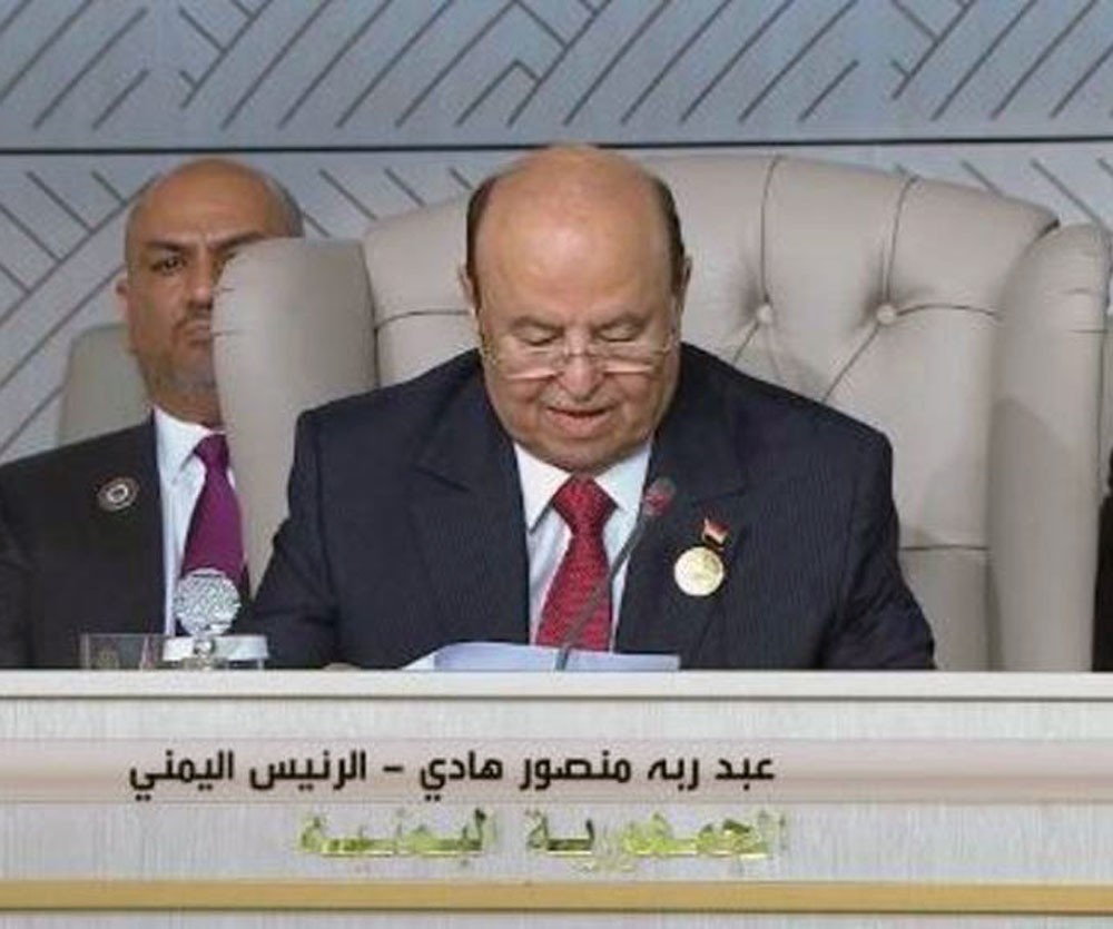 الرئيس اليمني: إيران تسعى للسيطرة على العواصم العربية