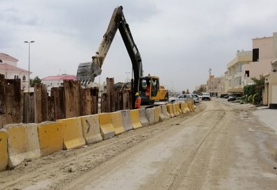 (الأشغال): شبكة عراد للصرف الصحي في المراحل الأخيرة