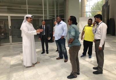 اللجنة المنظمة لبطولة غرب آسيا لبناء الأجسام تقوم بزيارة تفقدية لموقع البطولة
