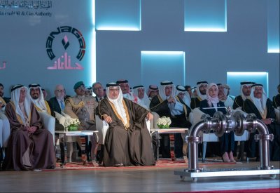 سمو ولي العهد يدشن مشروع مصنع الغاز الثالث بحقل البحرين