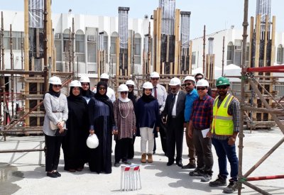 البدء بإنشاء الهيكل الخرساني للمبنى الإضافي بمدرسة المحرق الابتدائية للبنات