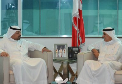 الزياني يستقبل المدير العام لمؤسسة الموانئ الكويتية