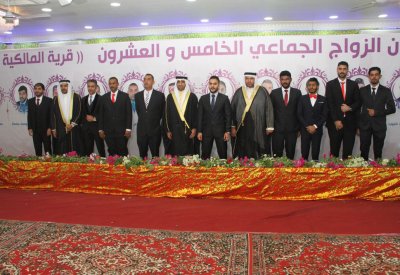"المالكية" تزف 12 فارسا في عرسها الجماعي الـ 25