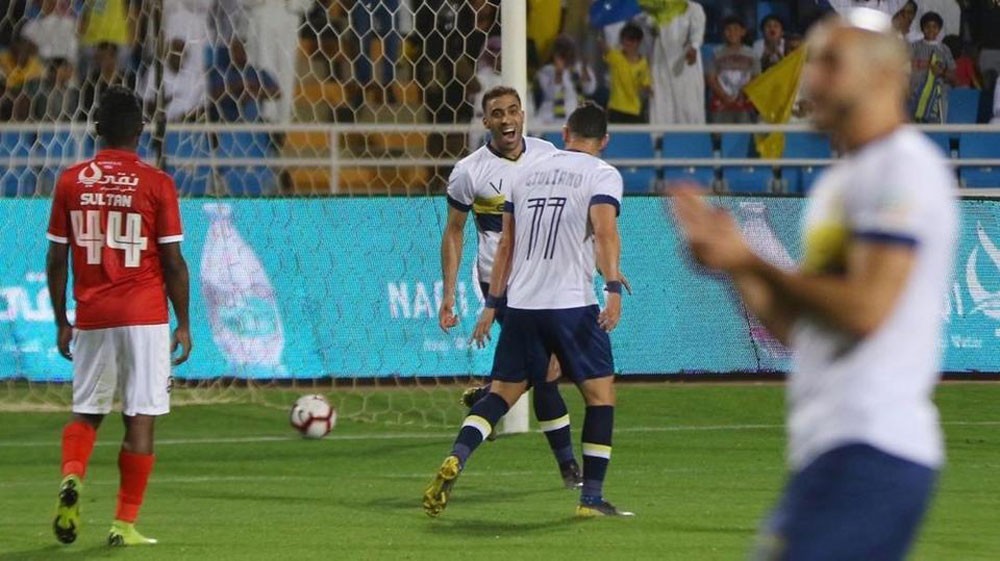 ثلاثية جديدة من حمدالله تقود النصر لتجاوز الرائد