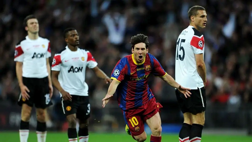 برشلونة يخيف مانشستر يونايتد بذكريات نهائيي روما ولندن