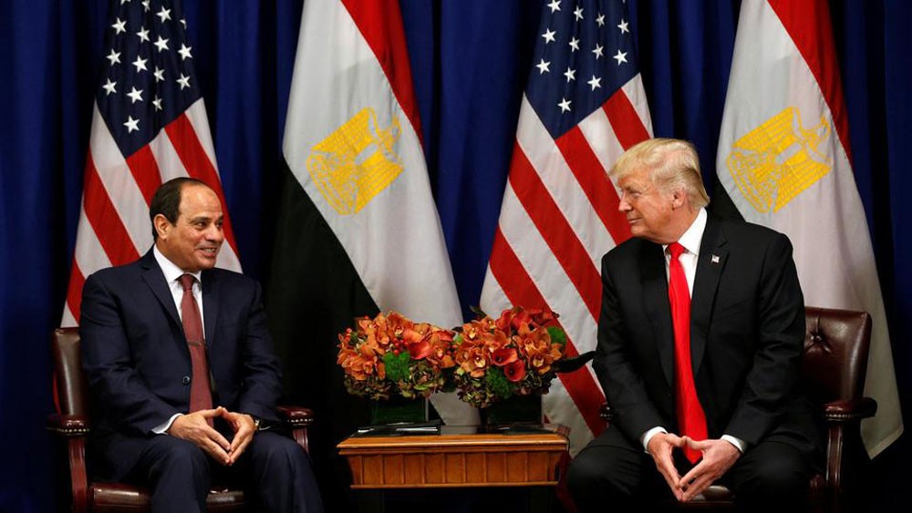 ترمب: أحرزنا تقدما كبيرا مع مصر بملف مكافحة الإرهاب
