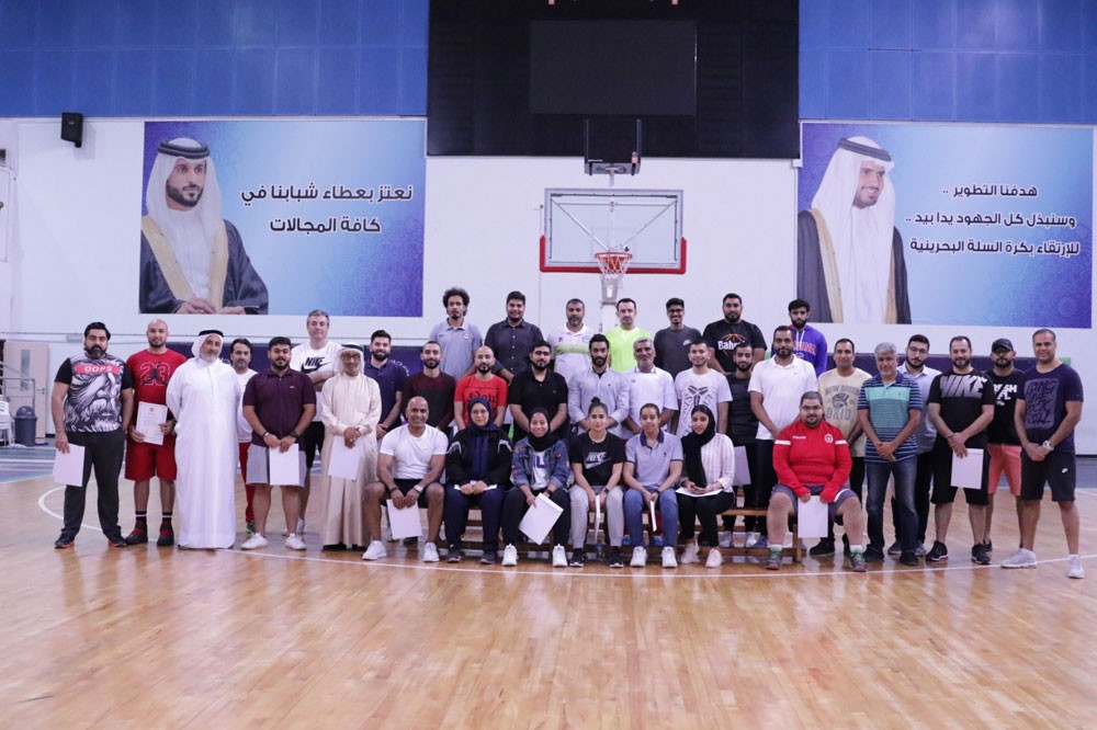 ختام دورة المستوى الأول لمدربي كرة السلة