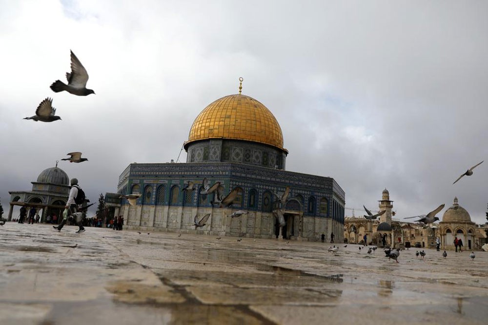 على أطلال الأمويين.. احتفال بالقدس و"رسالة" للعالم
