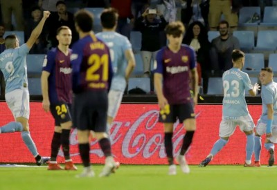 سلتا يفوز على برشلونة ويعزز حظوظه بالبقاء