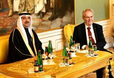 رئيس التشيك يتسلم أوراق اعتماد سفير البحرين