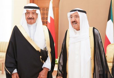 امير دولة الكويت يستقبل سمو رئيس الوزراء‎