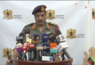 المسماري: طائرات تركية مسيرة تقصف الجيش الليبي