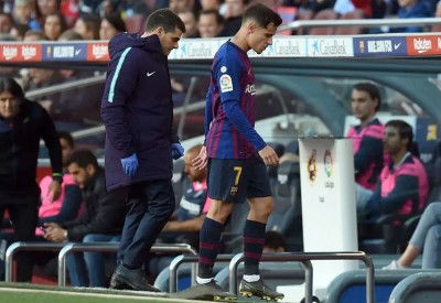 كوتينيو مهدد بالغياب عن برشلونة في نهائي كأس الملك