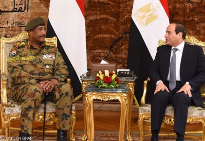  البرهان يجري مباحثات مع السيسي في القاهرة