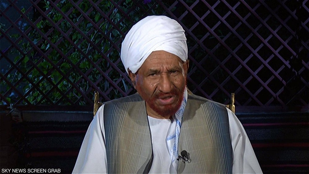  المهدي يدعو متظاهري السودان إلى عدم استفزاز الجيش