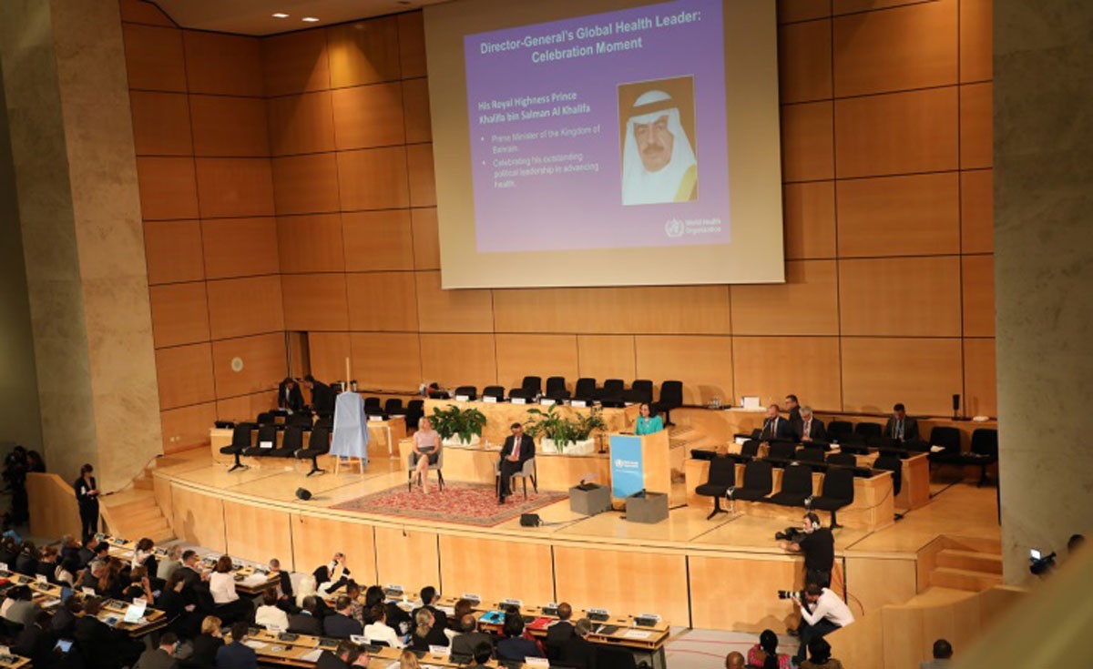 الإعلان في جنيف عن تكريم سمو رئيس الوزراء كقائد عالمي في المجال الصحي