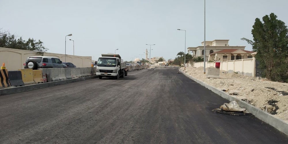 "الأشغال": 35% نسبة الإنجاز في مشروع تطوير شارع سار مع تقاطع شارع 35